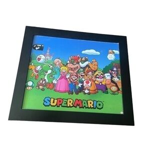 SUPER MARIO BROTHERS framed print 23x19 black frame